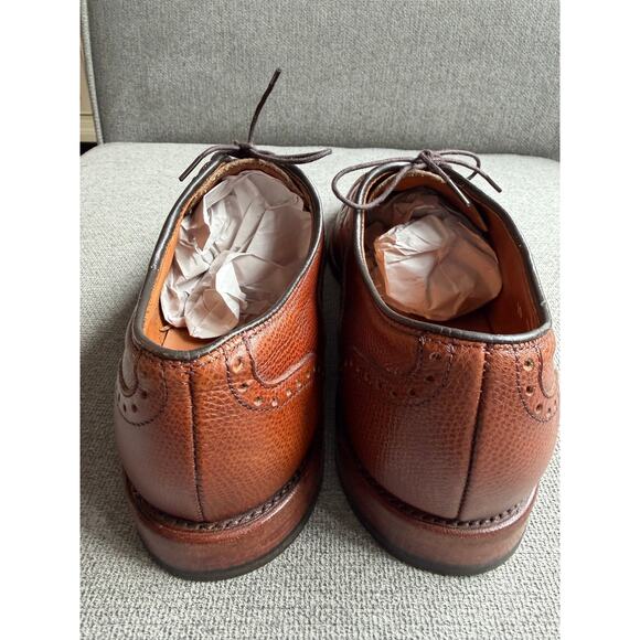 Allen Edmonds McAllister Wingtip Oxford Dress Shoe Men\'s 10 Chili Leather main image 12